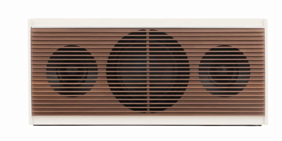 Enceinte en noyer beige 36x25x16cm Pr link - La boite concept