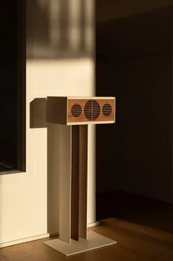 Enceinte en noyer beige 36x25x16cm Pr link - La boite concept