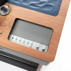 Enceinte en noyer et cuir édition limitée LX Platine SupaKitch - La Boite concept
