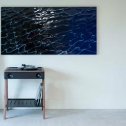 Enceinte en noyer et cuir édition limitée LX Platine SupaKitch - La Boite concept