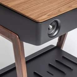 Enceinte sans fil design en noyer LX Platine - La Boite concept