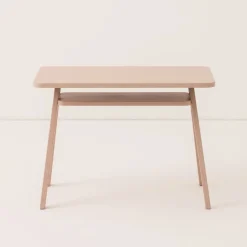 Ensemble bureau enfant avec 1 chaise en bois de hêtre massif rose blush Growing Green - Nobodinoz