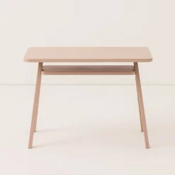 Ensemble bureau enfant avec 1 chaise en bois de hêtre massif rose blush Growing Green - Nobodinoz