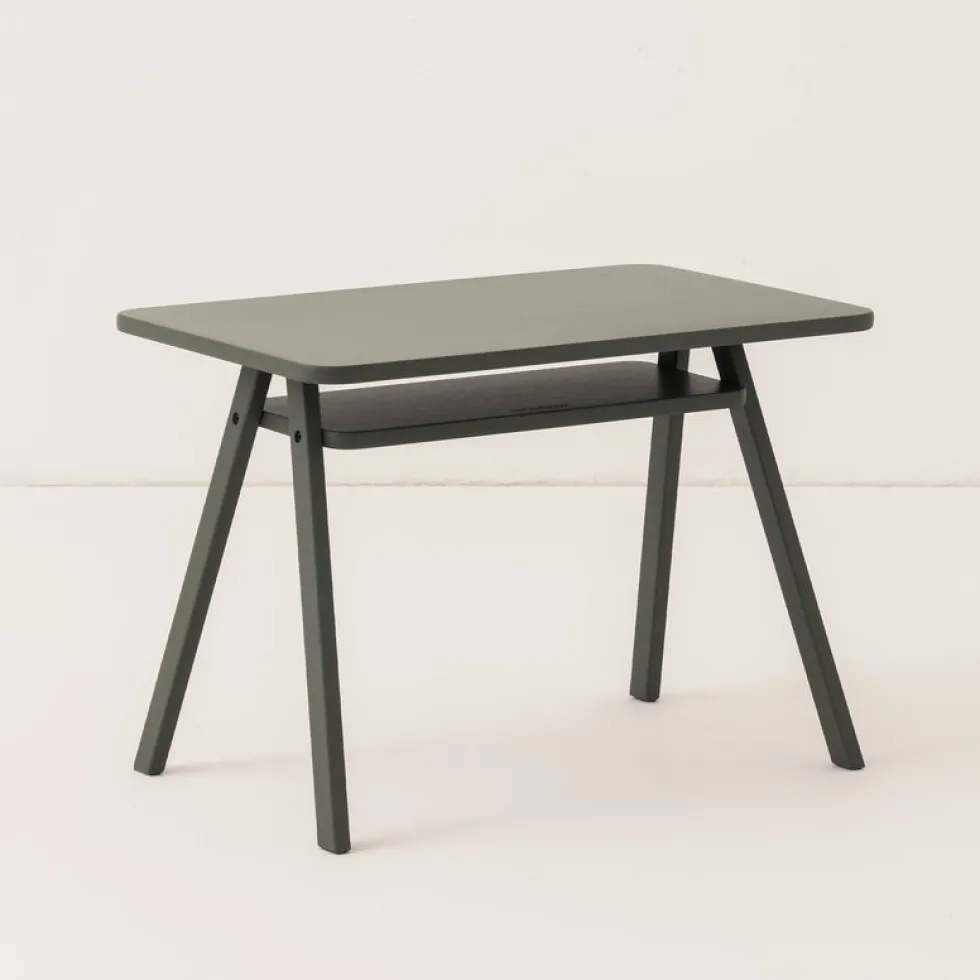 Ensemble bureau enfant avec 1 chaise en bois de hêtre massif vert profond Growing Green - Nobodinoz