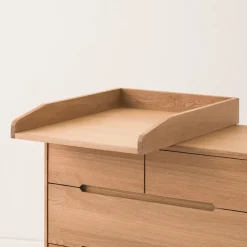 Ensemble commode et table à langer en chêne massif 50 x 87 x 85 cm Pure - Nobodinoz