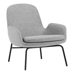 Era Lounge Chair Low Black Steel - Normann Copenhagen