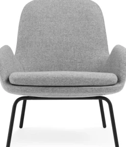 Era Lounge Chair Low Black Steel - Normann Copenhagen