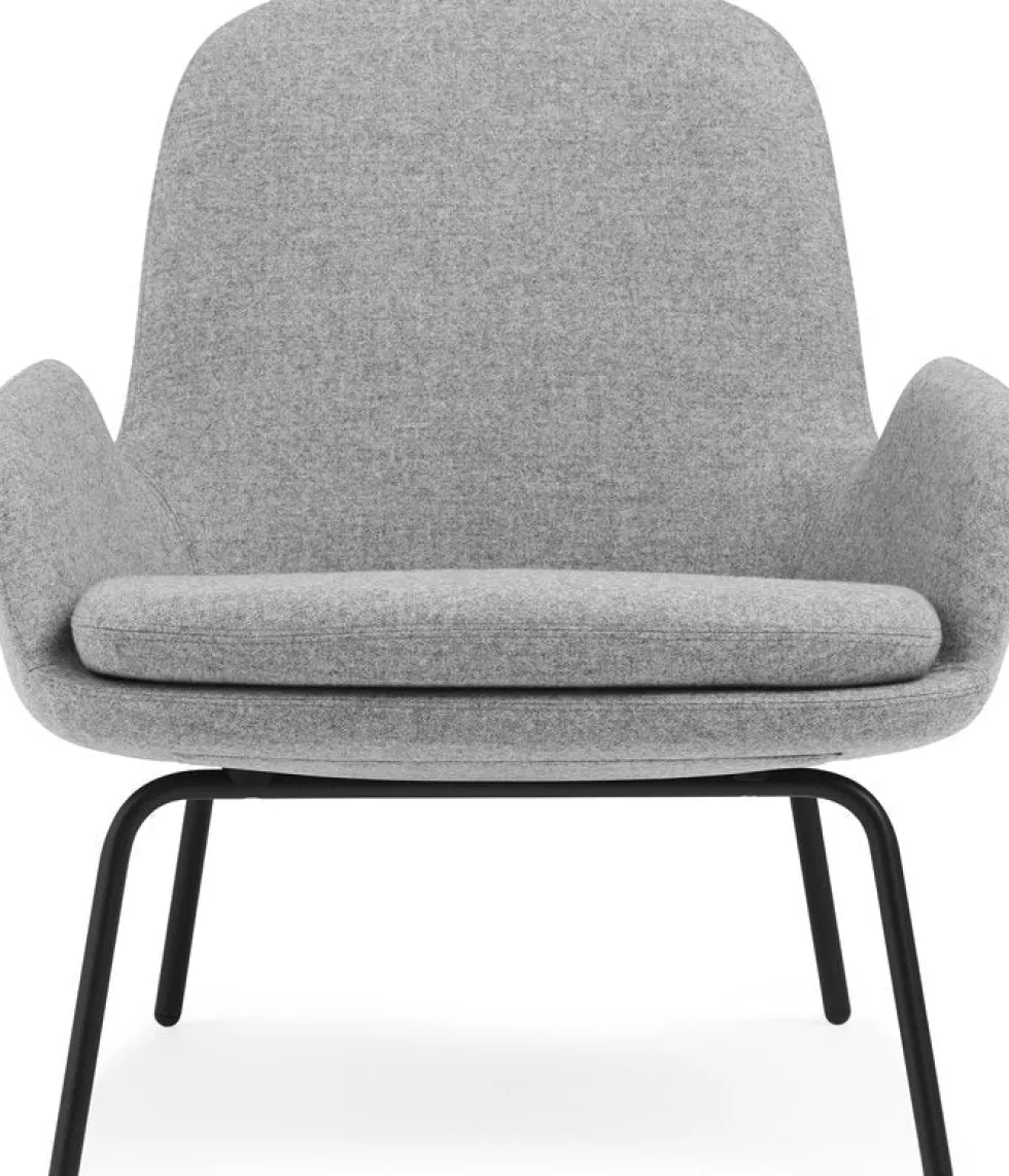 Era Lounge Chair Low Black Steel - Normann Copenhagen
