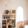 Etagère carrée enduit à la chaux blanc cassé 45x45cm Verona - Pomax