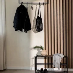 Etagère à chaussures en acier noir 80x30x41cm Neva - Metallbude