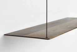 Etagère d'appoint en chêne fumé 80cm Stedge - Woud