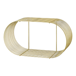 Etagère dorée en métal Curva - AYTM