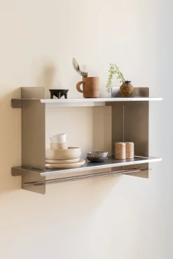 Etagère en acier inoxydable 44x70x21,9cm Tivo - Noo.ma
