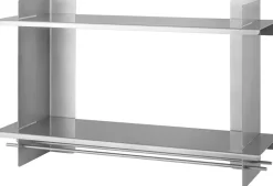 Etagère en acier inoxydable 44x70x21,9cm Tivo - Noo.ma