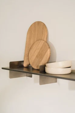 Etagère en acier inoxydable 120x22x14cm Tivo - Noo.ma