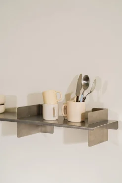 Etagère en acier inoxydable 120x22x14cm Tivo - Noo.ma