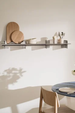 Etagère en acier inoxydable 120x22x14cm Tivo - Noo.ma