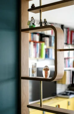 Etagère en bois Claustra - Red edition