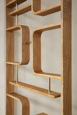 Etagère en bois Claustra - Red edition