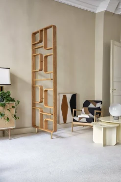 Etagère en bois Claustra - Red edition