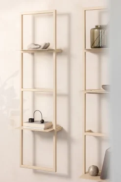 Etagère en métal beige cashew 122x32cm Rivo - Metallbude