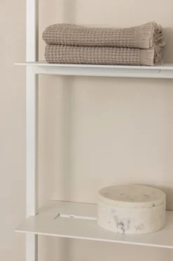 Etagère en métal blanc 122x32cm Rivo - Metallbude