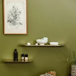 Etagère en métal doré 52 cm Fanoe - Nordal