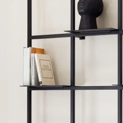 Etagère en métal noir 122x92cm Rivo - Metallbude