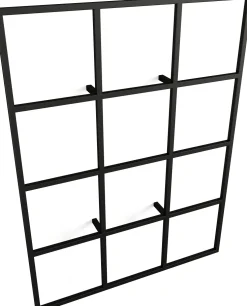 Etagère en métal noir 122x92cm Rivo - Metallbude