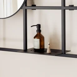 Etagère en métal noir 122x92cm Rivo - Metallbude