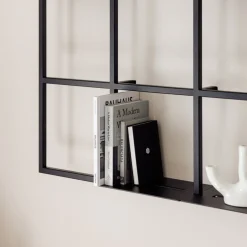 Etagère en métal noir 122x92cm Rivo - Metallbude
