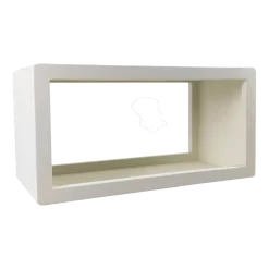 Etagère modulable enduit à la chaux blanc cassé 90x45cm Verona - Pomax