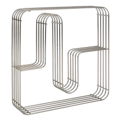 Etagère murale carrée en acier chrome 45,5x8,9x45,5cm Curva - AYTM