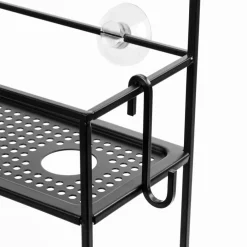 Etagère murale de douche en acier noir Cubiko Caddy - Umbra