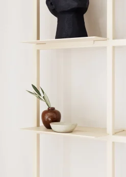 Etagère murale en acier beige cashew 29,9x20cm Rivo - Metallbude