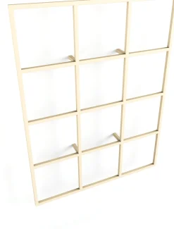 Etagère murale en acier beige cashew 29,9x20cm Rivo - Metallbude