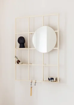 Etagère murale en acier beige cashew 29,9x20cm Rivo - Metallbude