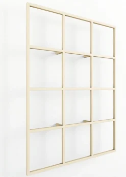 Etagère murale en acier beige cashew 29,9x20cm Rivo - Metallbude
