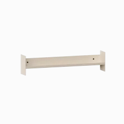 Etagère murale en acier blanc crème 60x10cm Pli slim - TIPTOE