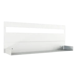 Etagère murale en acier blanc 30x76cm Aris - Metallbude