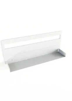 Etagère murale en acier blanc 30x76cm Aris - Metallbude