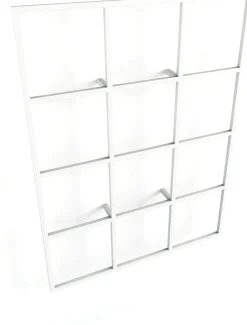 Etagère murale en acier blanc 29,9x20cm Rivo - Metallbude