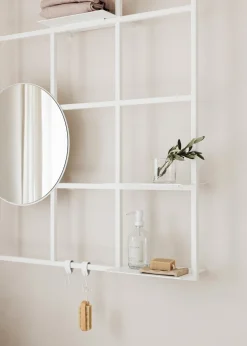 Etagère murale en acier blanc 29,9x20cm Rivo - Metallbude