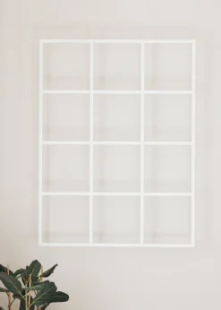 Etagère murale en acier blanc 29,9x20cm Rivo - Metallbude