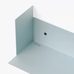 Etagère murale en acier bleu pale 30cm Pli - Tiptoe