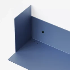 Etagère murale en acier bleu rock 60cm Pli - Tiptoe