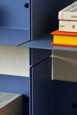 Etagère murale en acier bleu rock 60cm Pli - Tiptoe