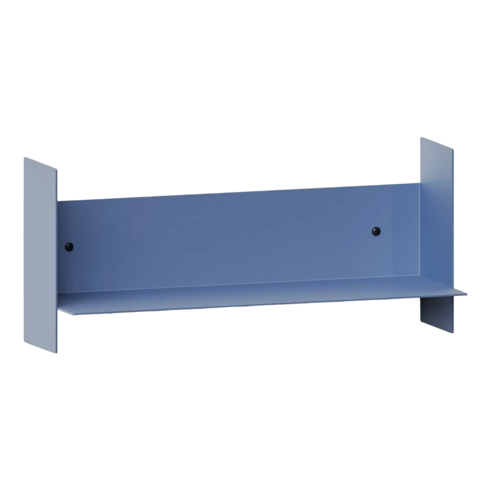 Etagère murale en acier bleu rock 45cm Pli - Tiptoe