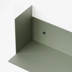 Etagère murale en acier gris eucalyptus 45cm Pli - Tiptoe