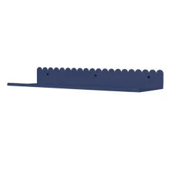 Etagère murale en acier laqué bleu mat 50x16x6cm - Nobodinoz